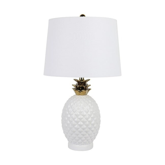 White pineapple best sale table lamp