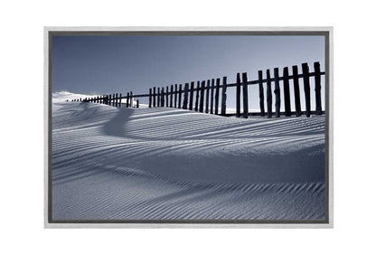 Black and White Sand Dunes | Canvas Wall Art Print