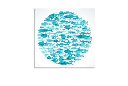 Fish School | Canvas Art Print