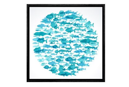 Fish School | Canvas Art Print