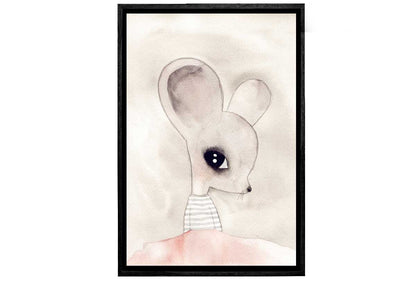 Pretty Mouse Watercolour | Canvas Wall Art Print