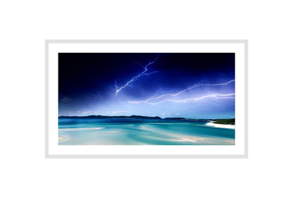 Tropical Beach Storm | Wall Art Print