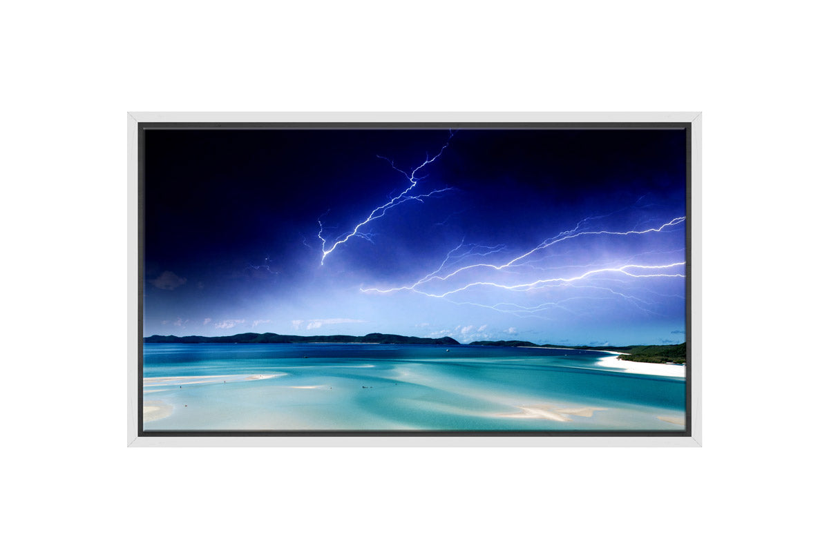 Tropical Beach Storm | Wall Art Print