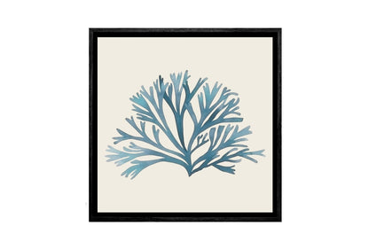 Seaweed 2 Turquoise | Canvas Wall Art Print