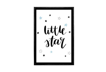 Little Star Blue | Scandinavian Kid's Wall Art Print