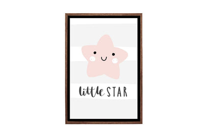 Little Star Pink | Scandinavian Kid's Wall Art Print