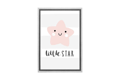 Little Star Pink | Scandinavian Kid's Wall Art Print