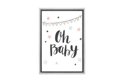 Oh Baby Pink | Scandinavian Kid's Wall Art Print