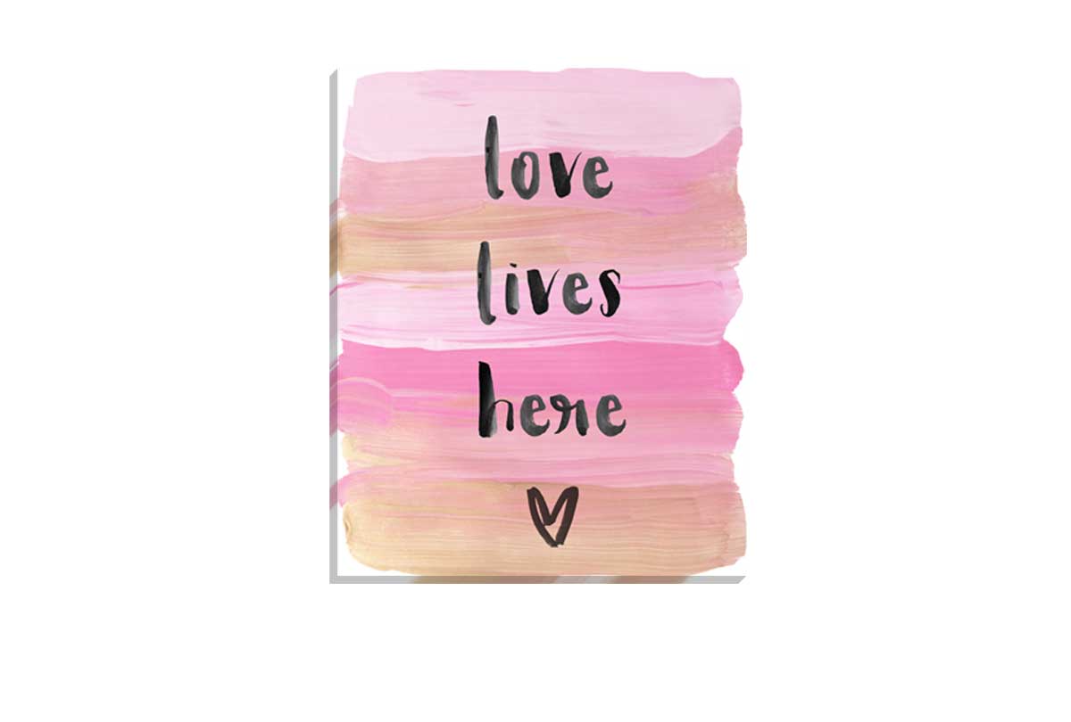 Love Lives Here | Canvas Art Print