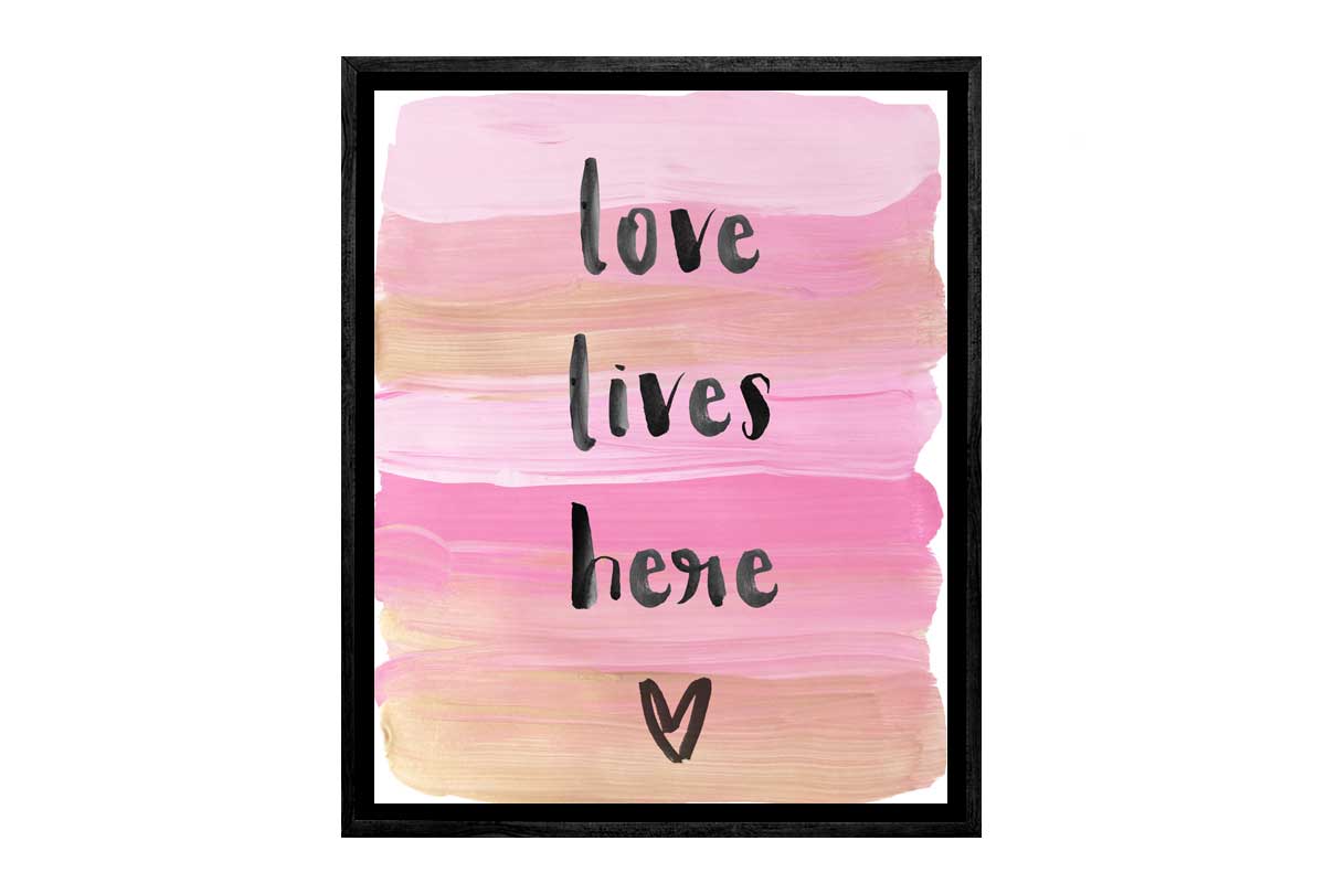 Love Lives Here | Canvas Art Print
