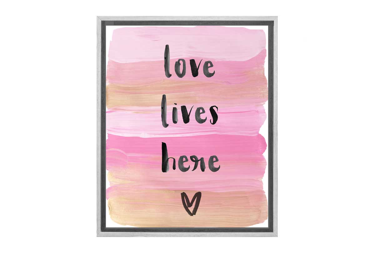 Love Lives Here | Canvas Art Print