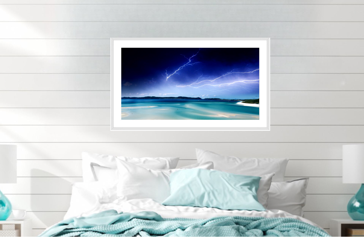 Tropical Beach Storm | Wall Art Print