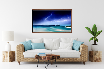 Tropical Beach Storm | Wall Art Print