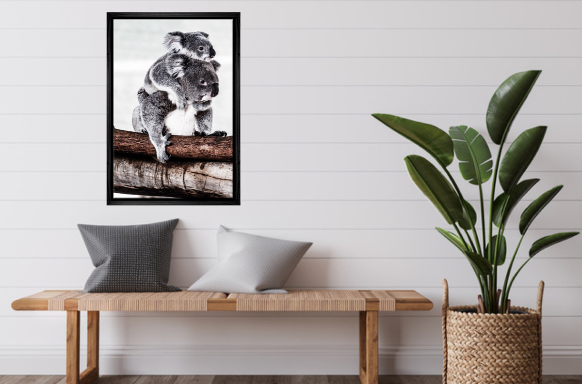 Mum and Baby Koala | Wall Art Print