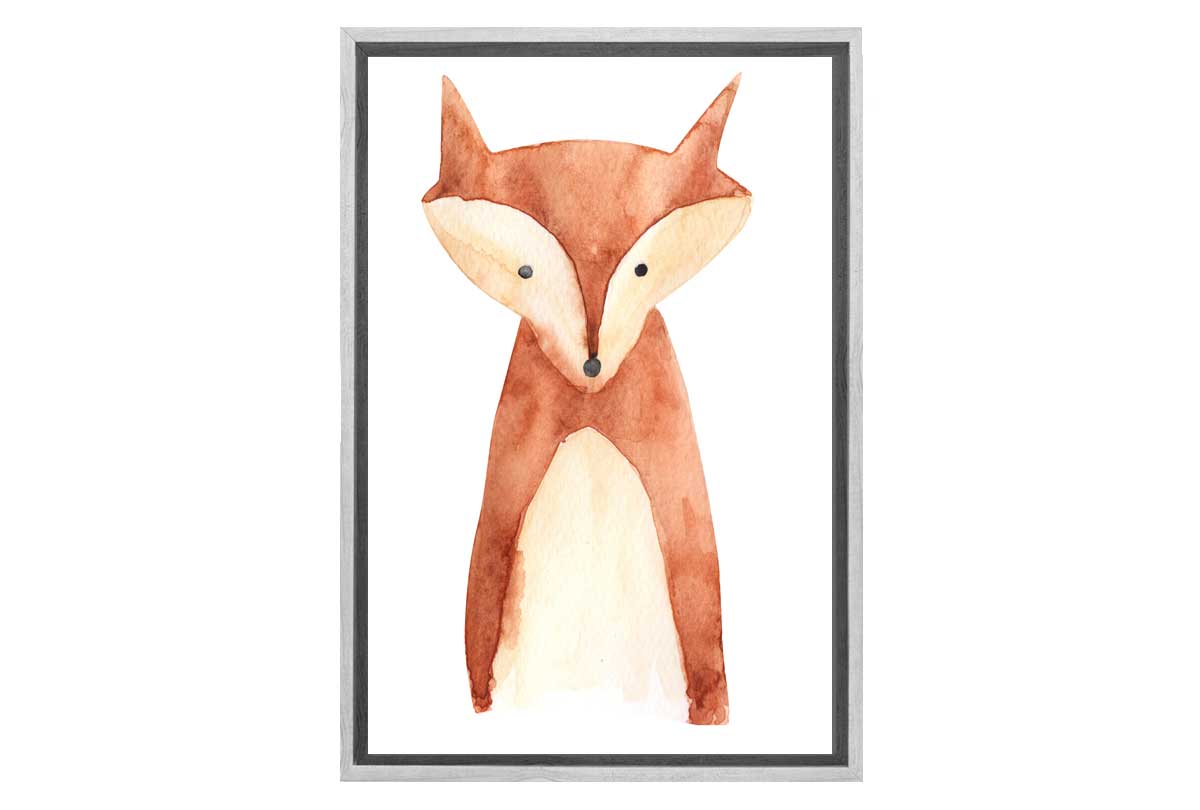 Fox | Kids Woodland Print | Canvas Wall Art Print