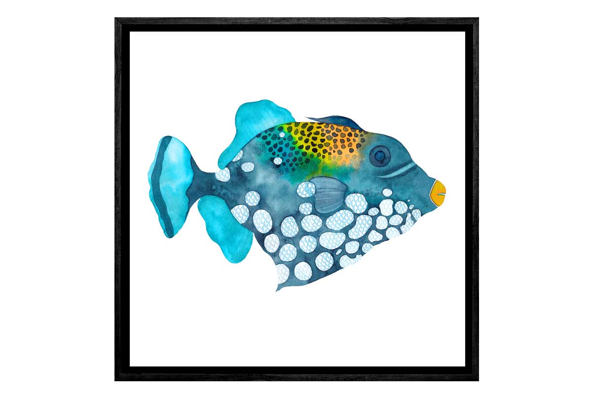 Tropical Fish Blue | Ocean Wall Art