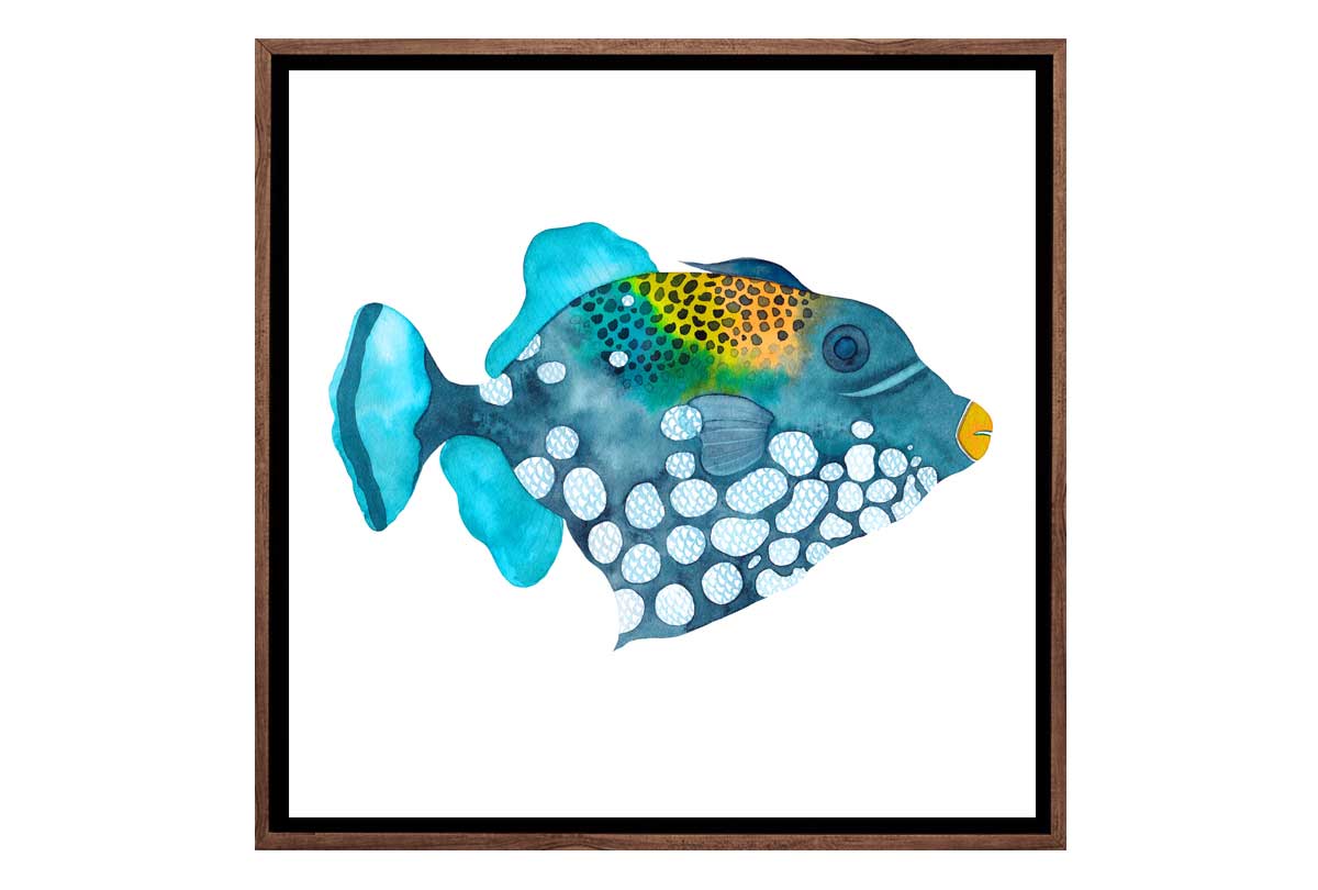 Tropical Fish Blue | Ocean Wall Art