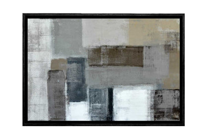 Grey and Brown Abstract | Canvas Wall Art Print