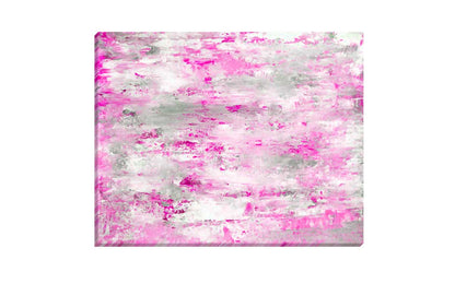 Pink & Grey Abstract | Landscape Wall Art