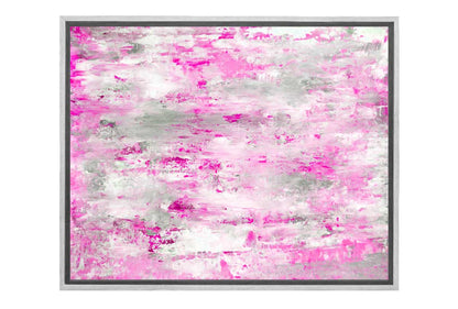 Pink & Grey Abstract | Landscape Wall Art