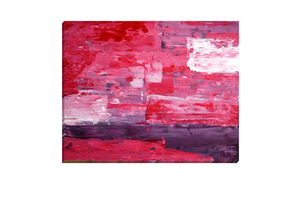 Pink & Purple Abstract | Landscape Wall Art