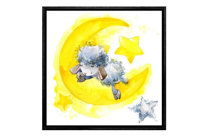 Lamb Baby Moon | Canvas Wall Art Print