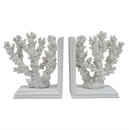 Coral Book End Set White