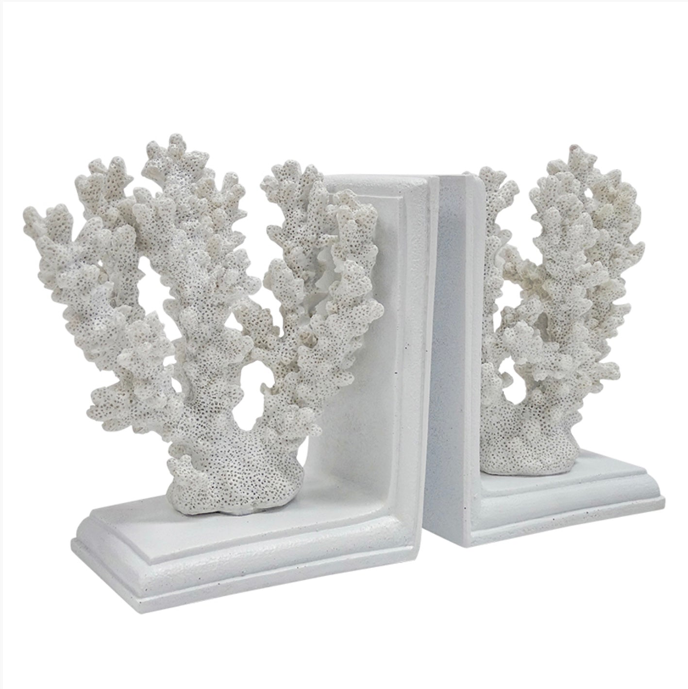 Coral Book End Set White