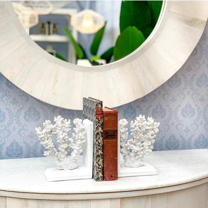 Coral Book End Set White