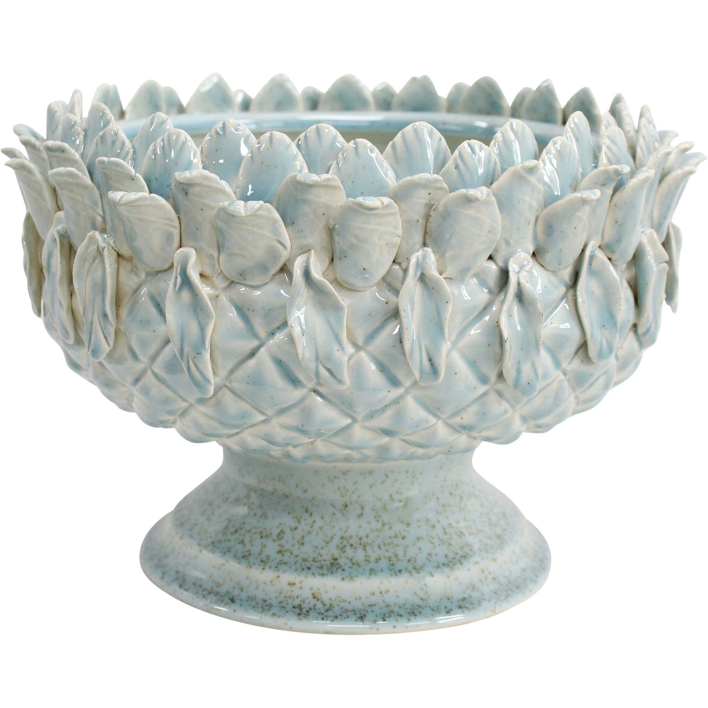 Pineapple Pedestal Bowl Lagoon