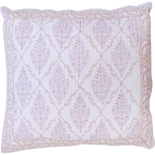 Cushion Quilted Handmade Artisan Raspberry 55cm