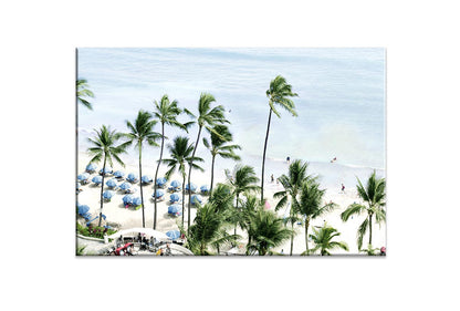 Gallery of Innovative Art Stampa artistica da parete Premium – Hawaii Beach  – 100 x 75 cm stampa